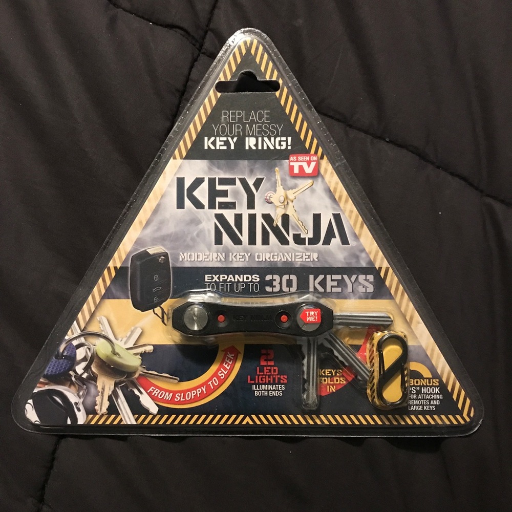 NEW Ninja Key Holder Organizer with Dual Led Lights As Seen On TV